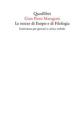 E-book, Le nozze di Esopo e di Filologia : letteratura per giovani e critica verbale, Quodlibet