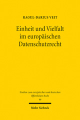 E-book, Einheit und Vielfalt im europäischen Datenschutzrecht, Veit, Raoul-Darius, Mohr Siebeck