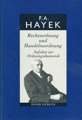 eBook, Gesammelte Schriften in deutscher Sprache : Rechtsordnung und Handelnsordnung. Aufsätze zur Ordnungsökonomik, Mohr Siebeck