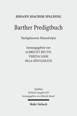 E-book, Kritische Ausgabe : Barther Predigtbuch. Nachgelassene Manuskripte, Spalding, Johann J., Mohr Siebeck