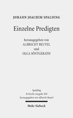 E-book, Kritische Ausgabe : Einzelne Predigten, Spalding, Johann J., Mohr Siebeck