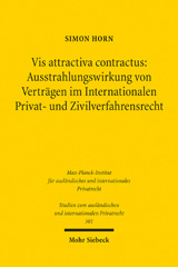 E-book, Vis attractiva contractus : Ausstrahlungswirkung von Verträgen im Internationalen Privat- und Zivilverfahrensrecht, Mohr Siebeck