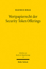 E-book, Wertpapierrecht der Security Token Offerings : Kohärenz von Zivil- und Aufsichtsrecht im europäischen Mehrebenensystem, Mohr Siebeck