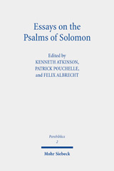 eBook, Essays on the Psalms of Solomon : Its Cultural Background, Significance, and Interpretation, Mohr Siebeck