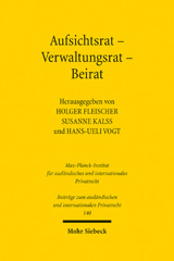 E-book, Aufsichtsrat - Verwaltungsrat - Beirat : Elftes deutsch-österreichisch-schweizerisches Symposium, Hamburg, 2.-3. Juni 2022, Mohr Siebeck