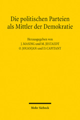 E-book, Die politischen Parteien als Mittler der Demokratie : Les partis politiques, médiateurs de la démocratieDokumentation des 10. Treffens des Deutsch-Französischen Gesprächskreises für Öffentliches Recht 2021, Mohr Siebeck