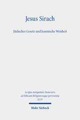eBook, Jesus Sirach, Jüdisches Gesetz und kosmische Weisheit, Mohr Siebeck