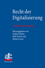 E-book, Recht der Digitalisierung : Vorschriftensammlung, Mohr Siebeck
