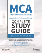 E-book, MCA Windows Server Hybrid Administrator Complete Study Guide with 400 Practice Test Questions : Exam AZ-800 and Exam AZ-801, Sybex