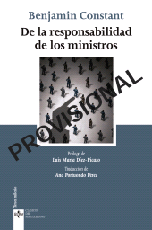 E-book, De la responsabilidad de los ministros, Tecnos