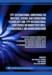 eBook, 11th International Conference on Material Science and Engineering Technology and 11th International Conference on Nanostructures, Nanomaterials and Nanoengineering, Trans Tech Publications Ltd