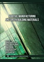 E-book, Additive Manufacturing and Green Building Materials, Trans Tech Publications Ltd