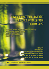 E-book, Advanced Materials Science : Selected Articles from ICoAMS 2022, Trans Tech Publications Ltd