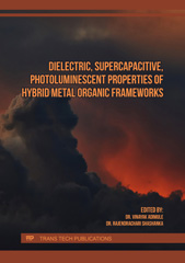 E-book, Dielectric, Supercapacitive, Photoluminescent Properties of Hybrid Metal Organic Frameworks, Trans Tech Publications Ltd