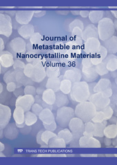 eBook, Journal of Metastable and Nanocrystalline Materials, Trans Tech Publications Ltd