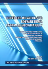 E-book, Technologies and Materials for Renewable Energy, Environment and Sustainability, Trans Tech Publications Ltd