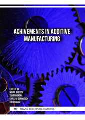 eBook, Achivements in Additive Manufacturing, Trans Tech Publications Ltd