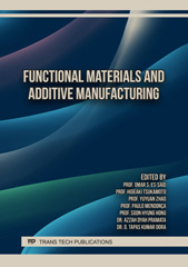 eBook, Functional Materials and Additive Manufacturing, Trans Tech Publications Ltd