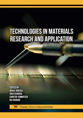 E-book, Technologies in Materials Research and Application, Trans Tech Publications Ltd