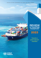 eBook, Review of Maritime Transport 2023 : Towards a Green and Just Transition, United Nations Publications