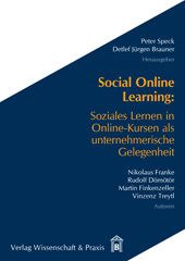 eBook, Social Online Learning. : Soziales Lernen in Online-Kursen als unternehmerische Gelegenheit., Verlag Wissenschaft & Praxis