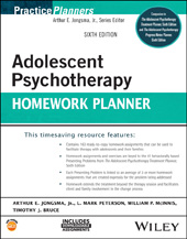 E-book, Adolescent Psychotherapy Homework Planner, Wiley