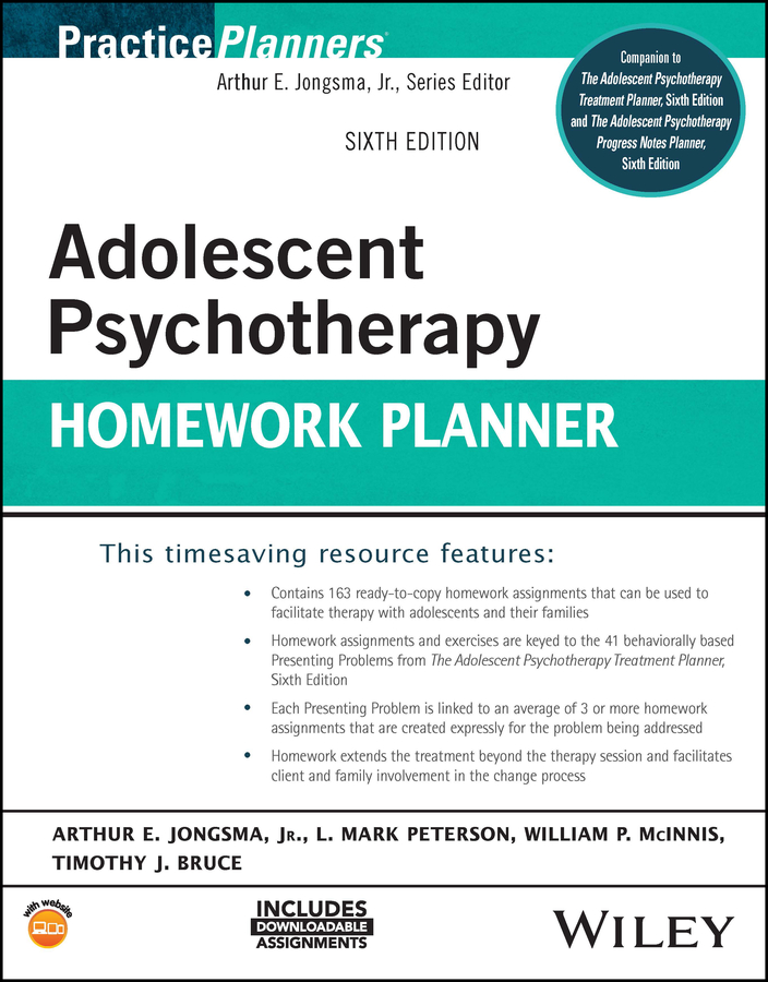 E-book, Adolescent Psychotherapy Homework Planner, John Wiley & Sons