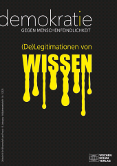 E-book, (De)Legitimationen von Wissen : ZdgM 1/2023, Wochenschau Verlag