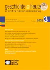 eBook, Krisenjahr 1923 : geschichte für heute 3/2023, Wochenschau Verlag