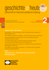 m, Jüdisches Leben in Deutschland : geschichte für heute 2/2023, Wochenschau Verlag