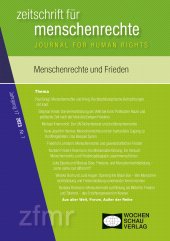 m, Menschenrechte und Frieden : Zeitschrift für Menschenrechte 1/2023, Wochenschau Verlag