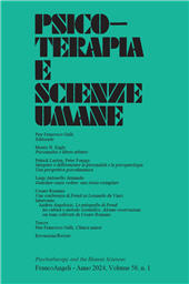 Fascículo, Psicoterapia e scienze umane : LVIII, 1, 2024, Franco Angeli