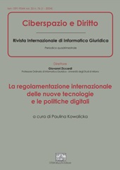 Fascicule, Ciberspazio e diritto : rivista internazionale di informatica giuridica : 25, 1, 2024, Enrico Mucchi Editore