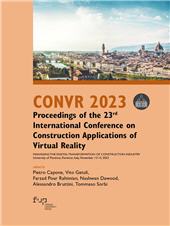 E-book, CONVR 2023 : Proceedings of the 23rd International Conference on Construction applications of virtual reality : managing the figital transformation of construction industry, Firenze University Press
