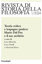 Fascicolo, Rivista di storia della filosofia : LXXIX, 1, 2024, Franco Angeli