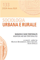 Issue, Sociologia urbana e rurale : XLVI, 133, 2024, Franco Angeli