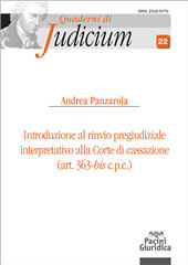 E-book, Introduzione al rinvio pregiudiziale interpretativo alla corte di cassazione (art. 363-bis c.p.c.), Pacini Editore