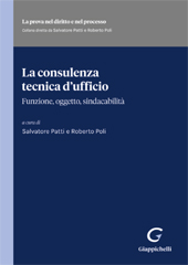 eBook, La consulenza tecnica d'ufficio : funzione, oggetto, sindacabilità, G. Giappichelli