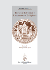 Fascicolo, Rivista di storia e letteratura religiosa : LX, 1, 2024, L.S. Olschki