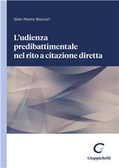 eBook, L'udienza predibattimentale nel rito a citazione diretta, Giappichelli