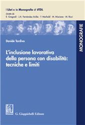 E-book, L'inclusione lavorativa della persona con disabilità tecniche e limiti, G. Giappichelli