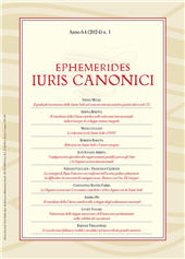 Issue, Ephemerides iuris canonici : 64, 1, 2024, Marcianum Press