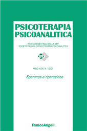 Fascicule, Psicoterapia psicoanalitica : 1, 2024, Franco Angeli