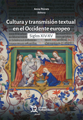 E-book, Cultura y transmisión textual en el Occidente europeo Siglos XIV-XV, Tirant lo Blanch