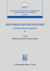 E-book, History&law encounters : lezioni per pensare da giurista IV, G. Giappichelli