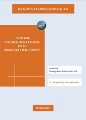 E-book, Tanteos y retractos legales en el derecho civil común, Flores González, Begoña, Dykinson