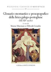 eBook, Glossario onomastico e prosopografico della lirica galego-portoghese (XII-XIV secolo), "L'Erma" di Bretschneider