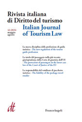 Article, Il turismo nelle pronunce della Corte Costituzionale : secondo semestre 2023, Franco Angeli