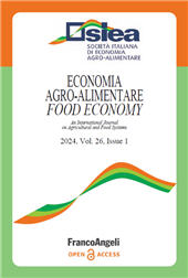 Fascicolo, Economia agro-alimentare : XXVI, 1, 2024, Franco Angeli