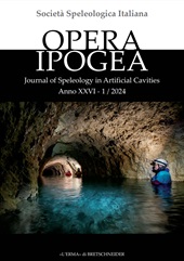 Fascículo, Opera ipogea : journal of speleology in artificial cavities : XXVI, 1, 2024, "L'Erma" di Bretschneider